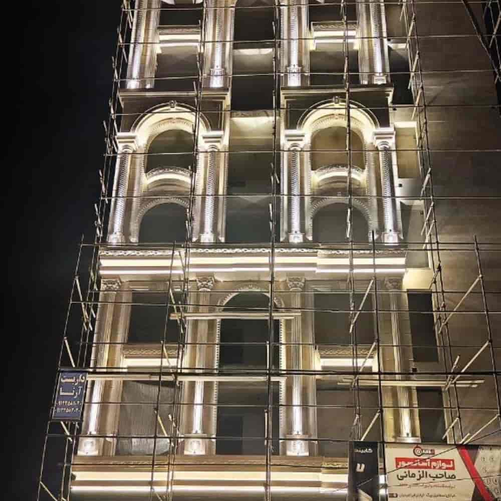اجرای نورپردازی نما ساختمان