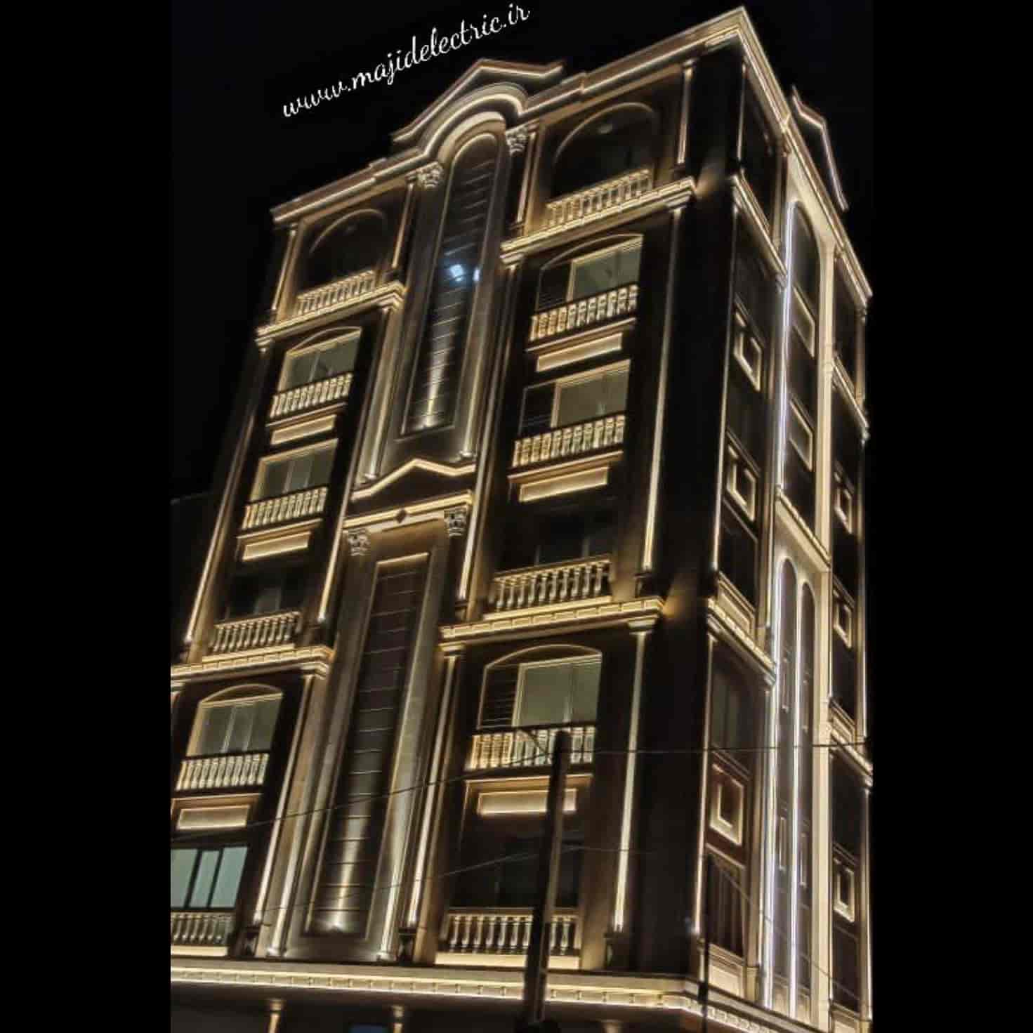 پروژه نورپردازی ساختمان