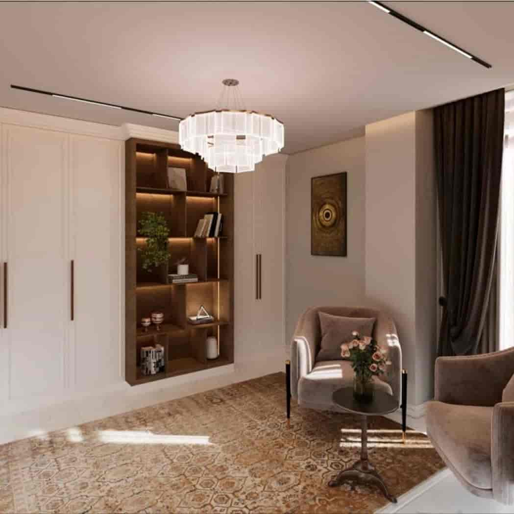 نورپردازی اتاق مطالعه با لاین مگنتی و ریسه