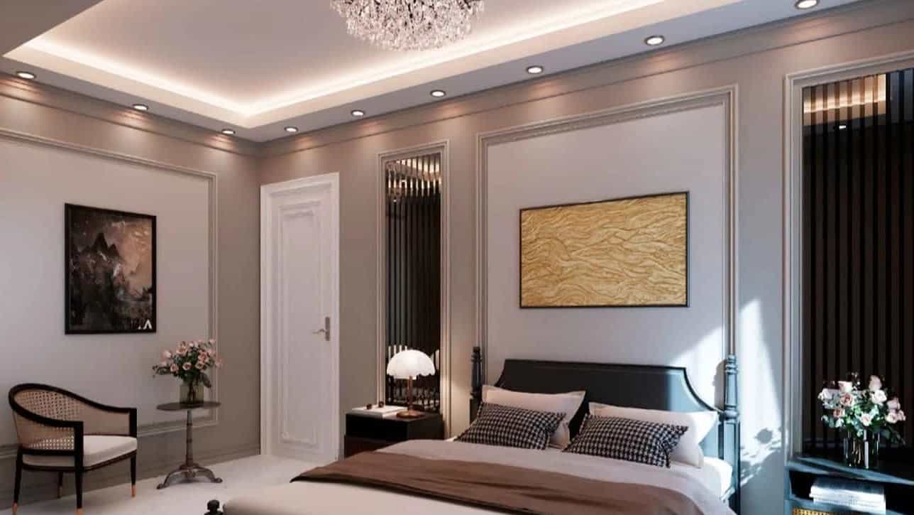 Implementation of bedroom lighting in Ardabil with Shahbazi collection